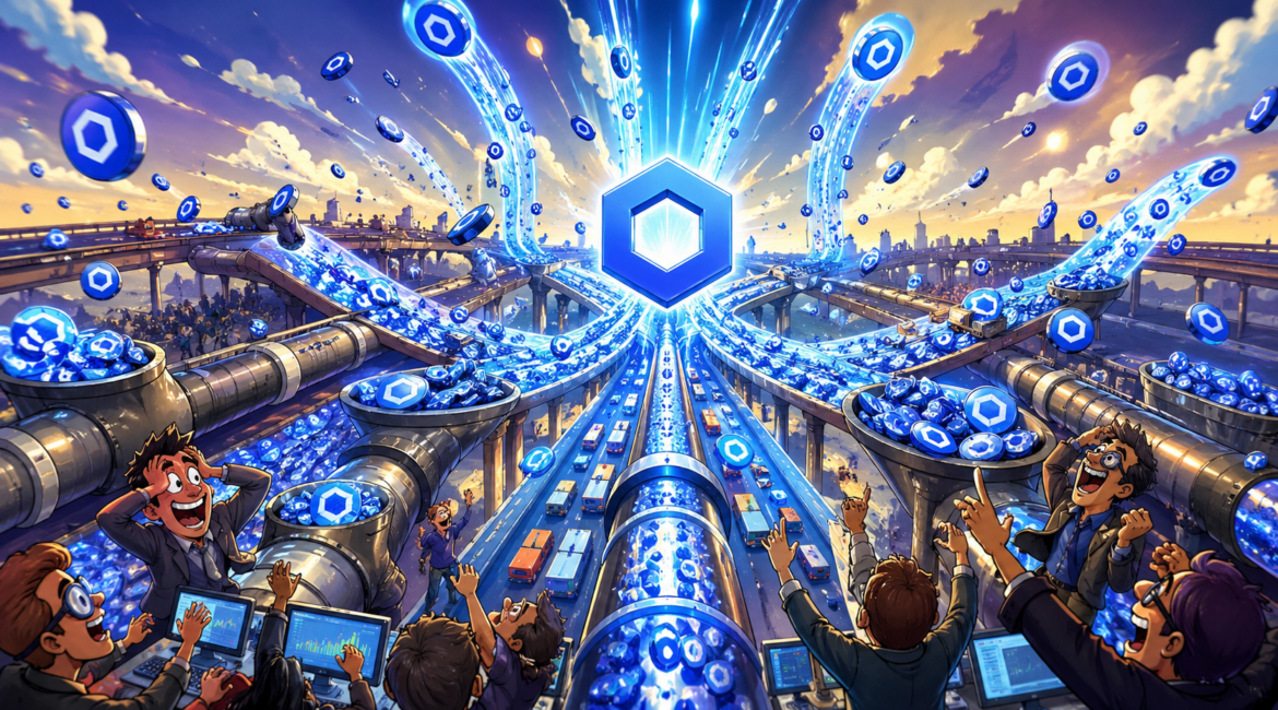 Chainlink Records Heavy LINK Outflows and CCIP Activity Rises to $1.3B