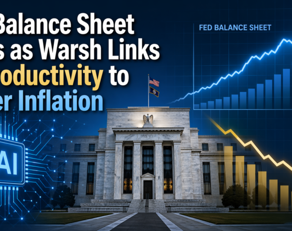 Fed Balance Sheet Rises as Warsh Links AI Productivity to Lower Inflation