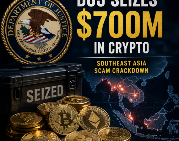 DOJ seizes $700M in crypto in Southeast Asia scam crackdown