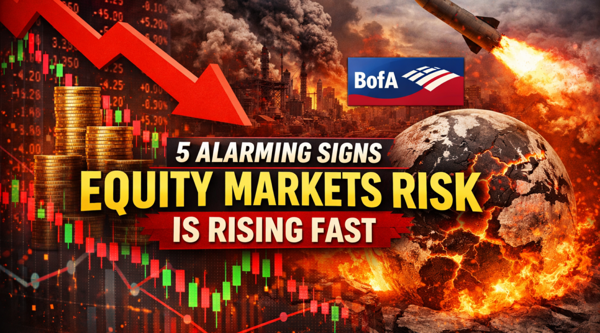 Equity Markets Risk Grows as BofA Warns of Low Premium Levels