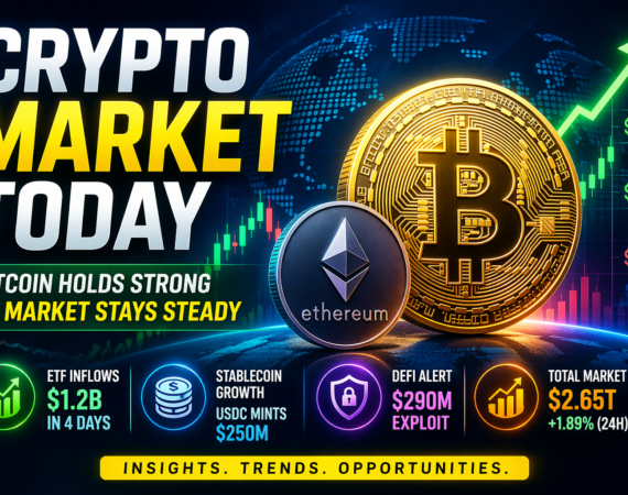 Crypto Market Today Sees Bitcoin Hold Near $75K as Altcoins Show Mixed Moves