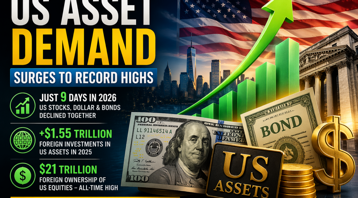 $21 Trillion Surge: US Asset Demand Hits Record Highs