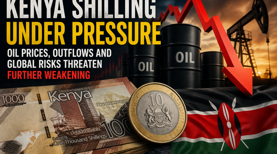 Kenya shilling under pressure as oil prices and outflows rise