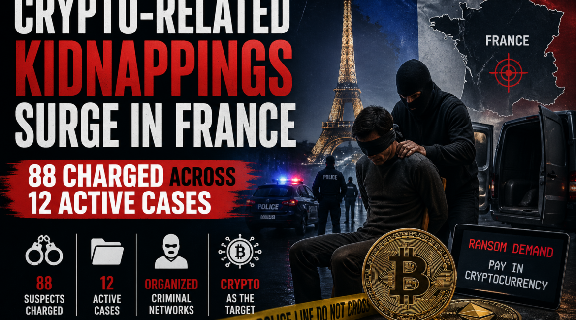 Crypto-related kidnappings rise sharply as 88 suspects face charges in France
