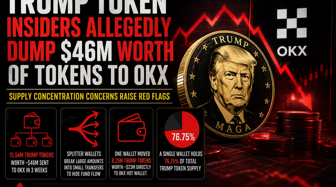 TRUMP Token Sees $46M Moved to OKX as Supply Concentration Raises Concerns