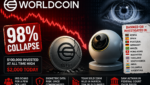 Worldcoin Falls 98% as Token Sales and Data Concerns Intensify