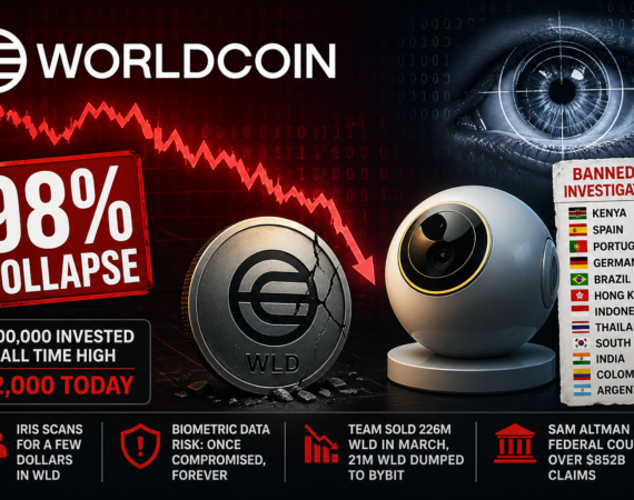 Worldcoin Falls 98% as Token Sales and Data Concerns Intensify