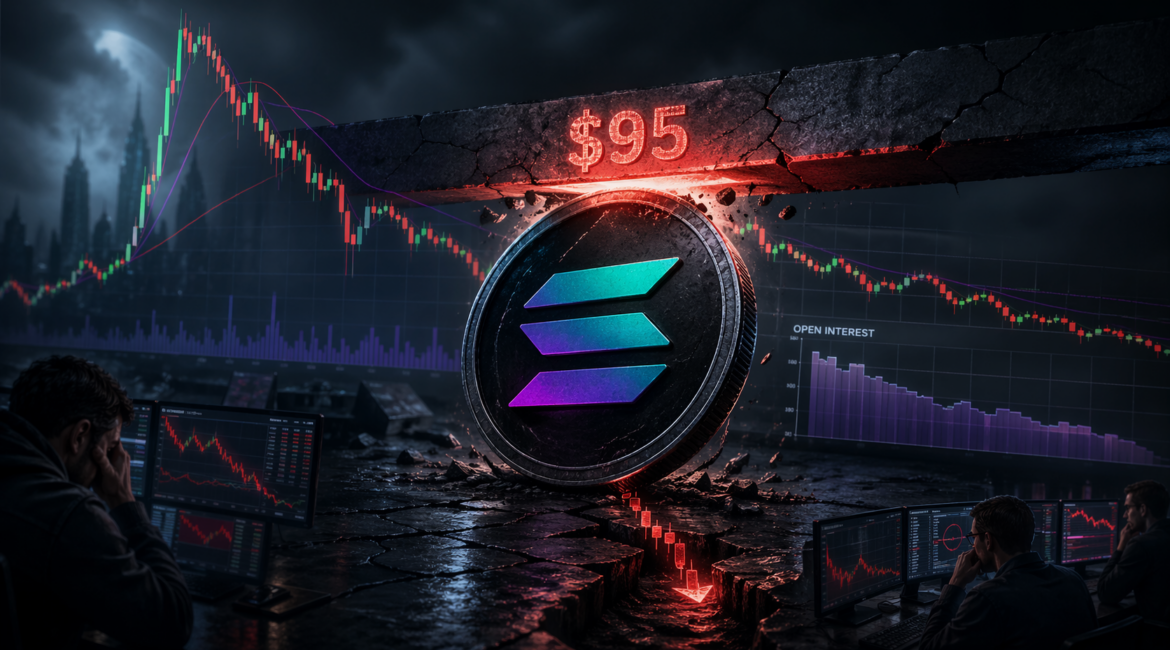 Solana Capped Below $95 Resistance as Traders Watch Another Lower Low