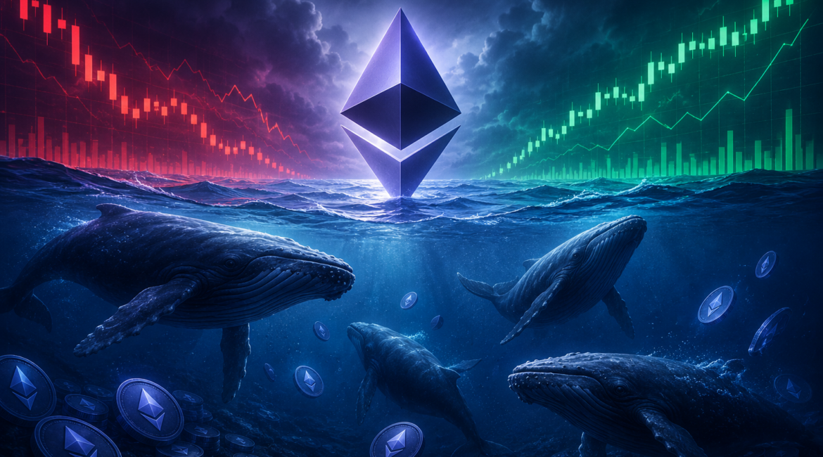 Whale Positioning Shifts as Ethereum Trades Near $2,300 with Mixed Signals