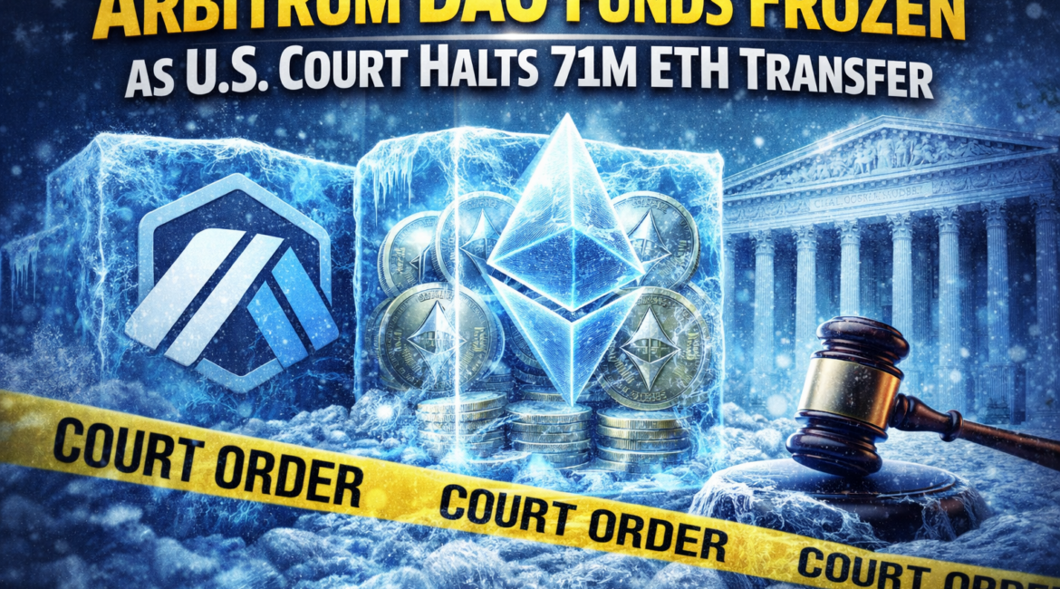 Arbitrum DAO Funds Frozen as U.S. Court Halts 71M ETH Transfer