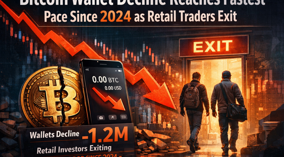 Bitcoin Wallet Decline Reaches Fastest Pace Since 2024 as Retail Traders Exit