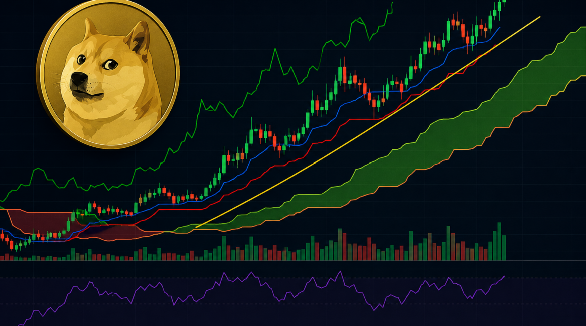 Dogecoin Holds Uptrend on 4-hour Chart With Ichimoku Alignment