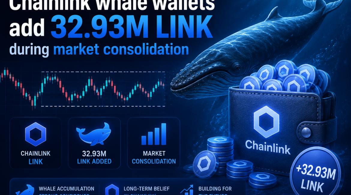 Chainlink whale wallets add 32.93M LINK during market consolidation