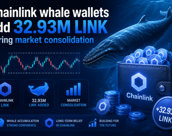 Chainlink whale wallets add 32.93M LINK during market consolidation