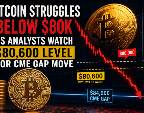 Bitcoin Struggles Below $80K as Analysts Watch $80,600 Level for CME Gap Move