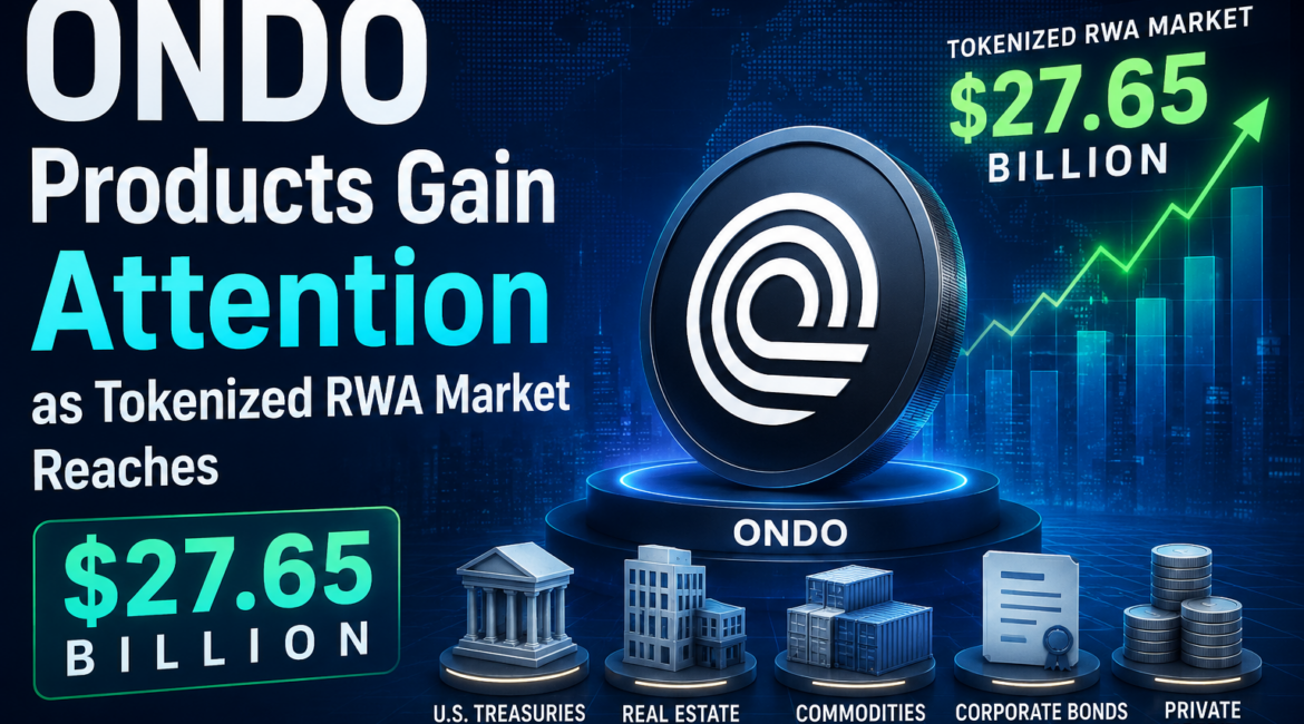 ONDO Products Gain Attention as Tokenized RWA Market Reaches $27.65 Billion