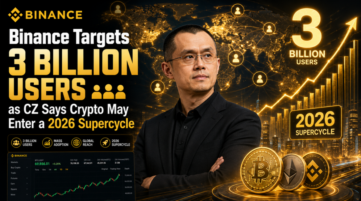 Binance Targets 3 Billion Users as CZ Sees 2026 Crypto Supercycle