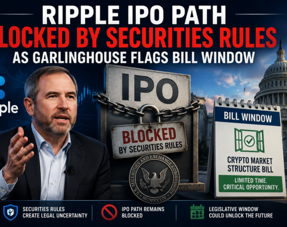 Ripple IPO Path Blocked by Securities Rules as Garlinghouse Flags Bill Window