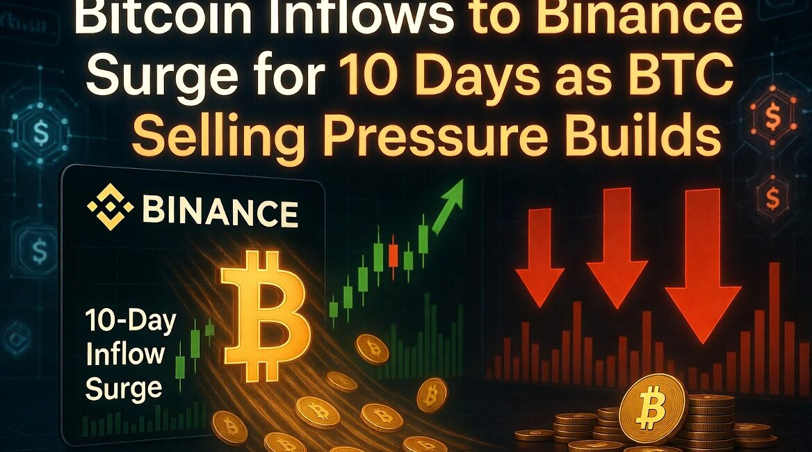 Bitcoin Inflows to Binance Surge for 10 Days as BTC Selling Pressure Builds