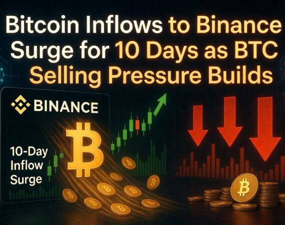 Bitcoin Inflows to Binance Surge for 10 Days as BTC Selling Pressure Builds