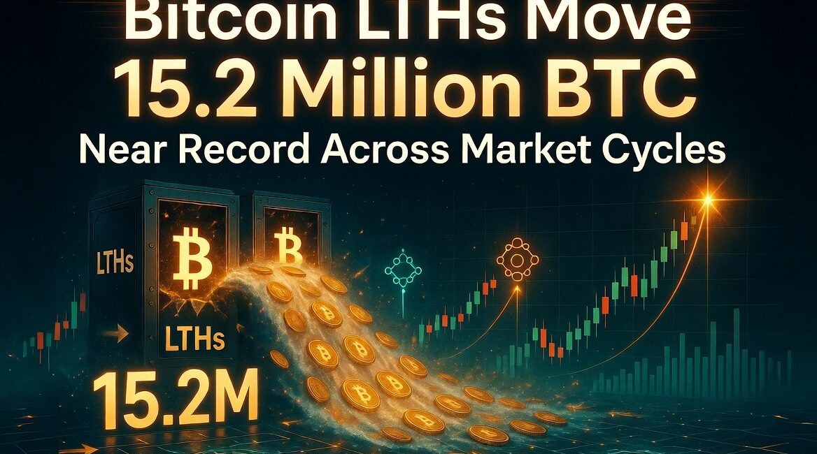 Bitcoin LTHs Move 15.2 Million BTC Near Record Across Market Cycles