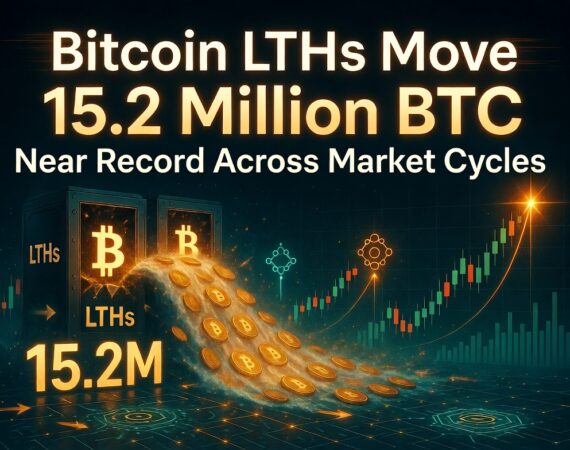 Bitcoin LTHs Move 15.2 Million BTC Near Record Across Market Cycles