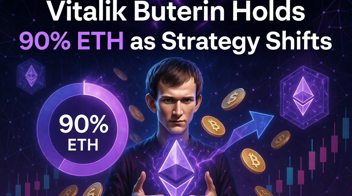 Vitalik Buterin Reveals 90% ETH Holdings Amid Foundation Strategy Shift