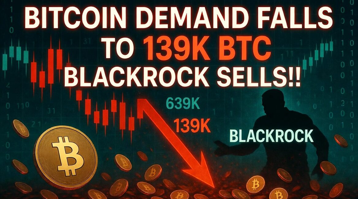 Bitcoin Demand Weakens to 139,000 BTC as Spot and Futures Fall and BlackRock Sells
