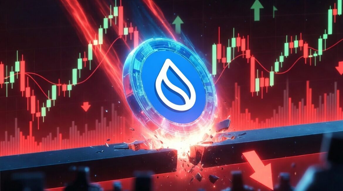 SUI Breaks $1.0 Support Level as Price Tests Long Term Downtrend Conditions
