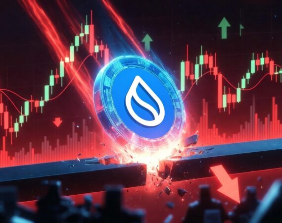 SUI Breaks $1.0 Support Level as Price Tests Long Term Downtrend Conditions