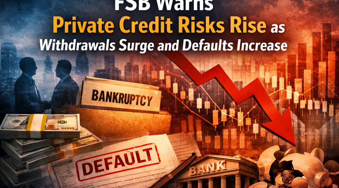 FSB Warns Private Credit Risks Rise as Withdrawals Surge and Defaults Increase