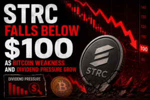 STRC Falls Below $100 as Bitcoin Weakness and Dividend Pressure Grow