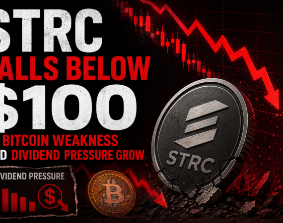 STRC Falls Below $100 as Bitcoin Weakness and Dividend Pressure Grow