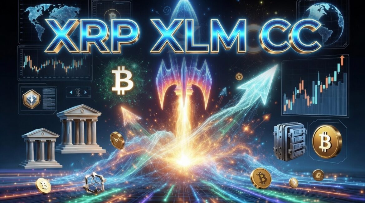 XRP, XLM and CC See Massive Surge with Banks Stablecoins Institutional Settlement