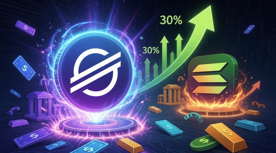 Stellar Narrows Solana RWA Lead as Monthly Growth Reaches Nearly 30%