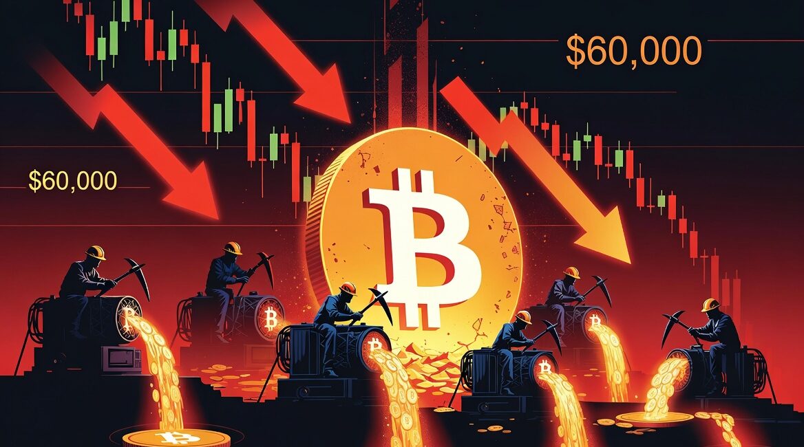 Bitcoin Miner Selling Rises as BTC Revisits $60,000