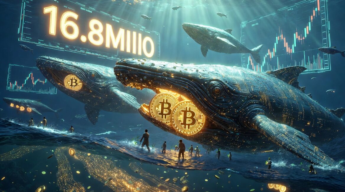 Bitcoin Whales Push Holdings Above 16.8 Million BTC as Retail Buyers Return Slowly