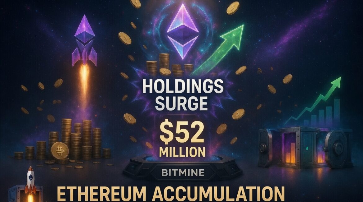 Ethereum Holdings Surge at Bitmine After Latest $52 Million Purchase