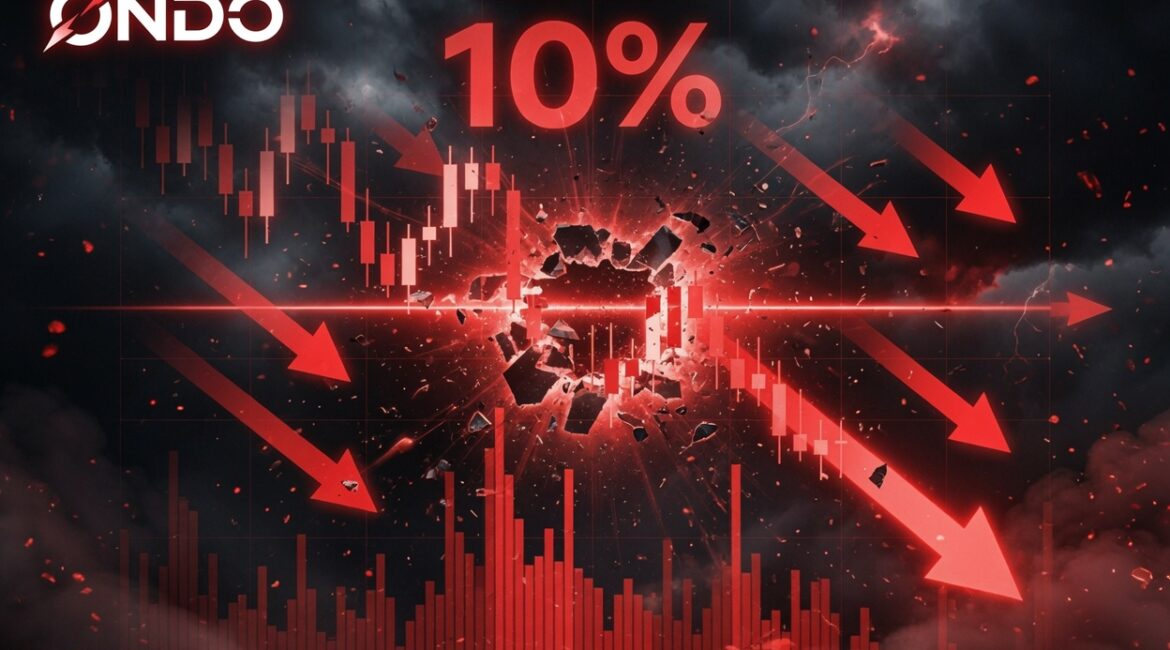 ONDO Drops 10% After Breaking Key Support zone as Selling Pressure Rises