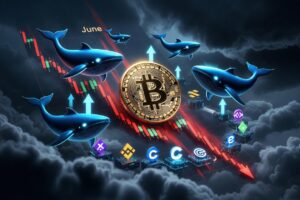 Bitcoin Falls 14% in June as Whale Activity Rises on Major Exchanges