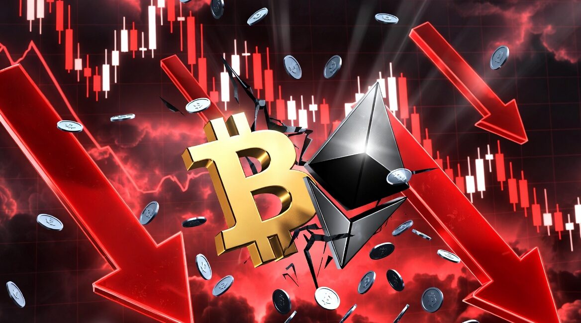 Bitcoin Falls to 60,500 as Ethereum Drops 25% and Losses Grow Across Market